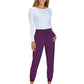 Women's 5-Pocket Stretch Jogger Gemma Pant - 741 - Eggplant