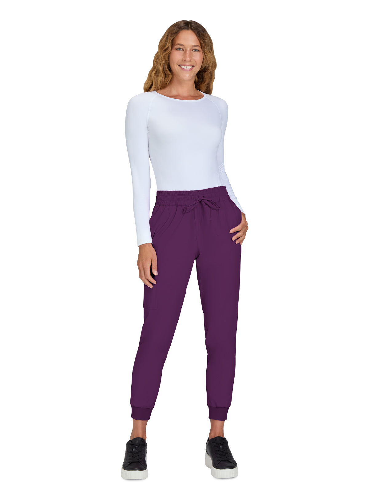 Women's 5-Pocket Stretch Jogger Gemma Pant - 741 - Eggplant