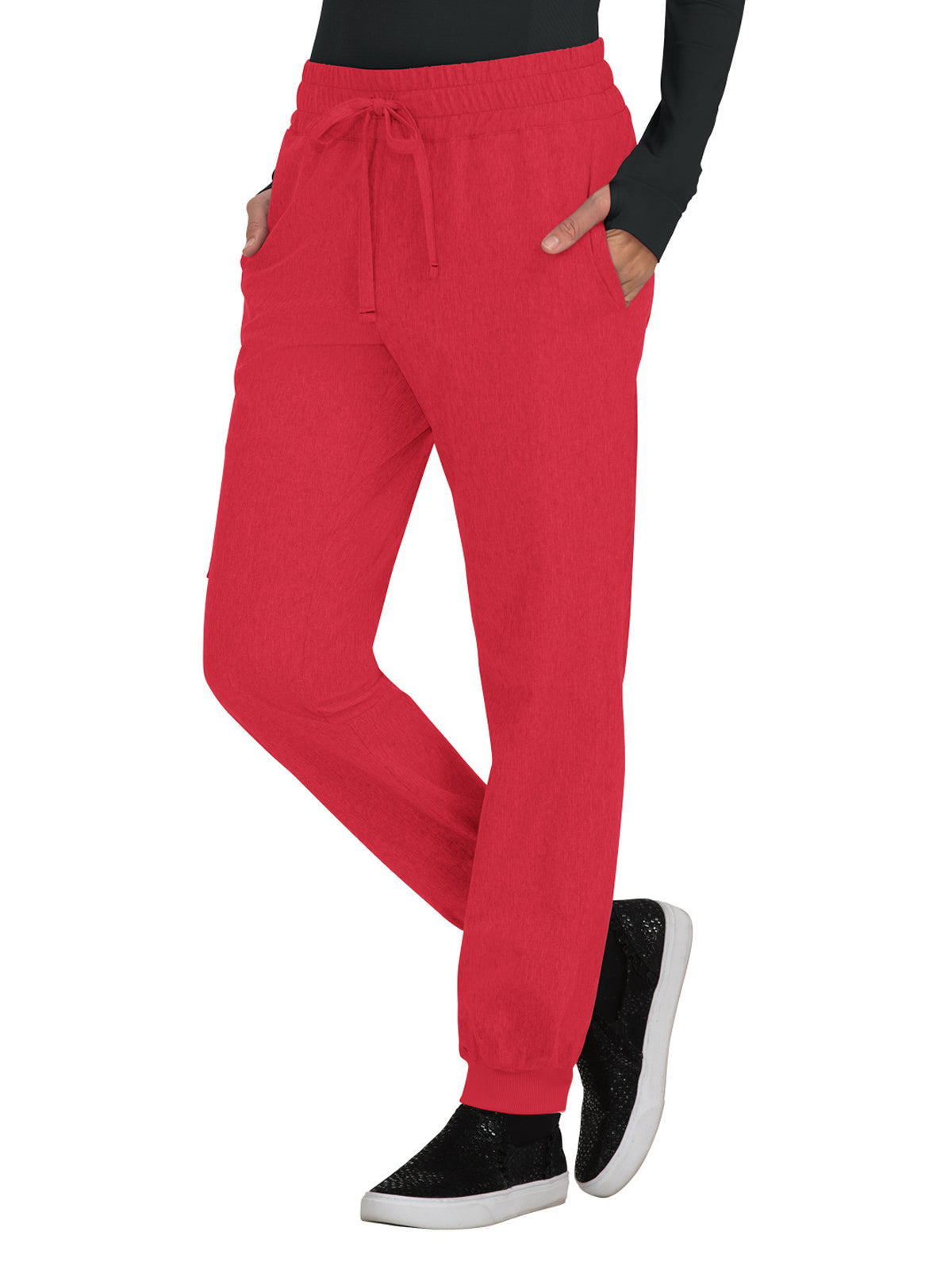 Women's 5-Pocket Stretch Jogger Gemma Pant - 741 - Heather Candy Red