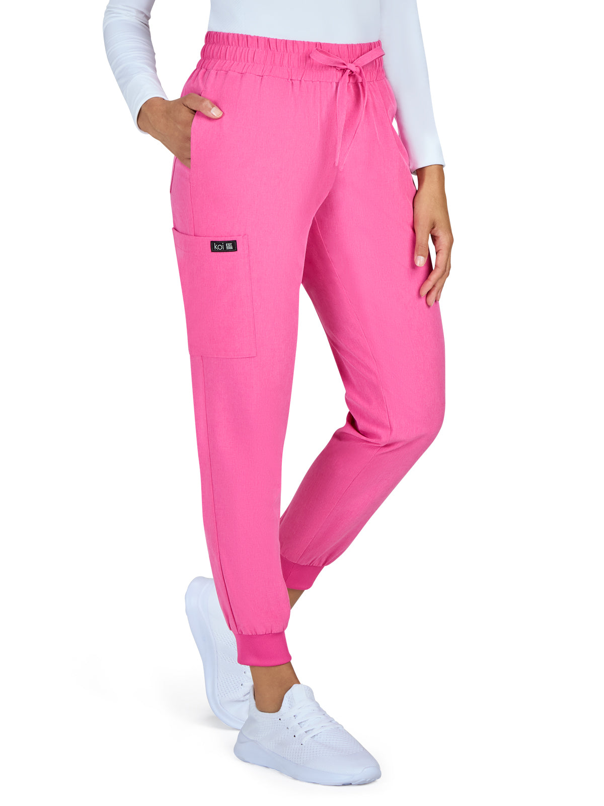 Women's 5-Pocket Stretch Jogger Gemma Pant - 741 - Heather Pink Lemonade