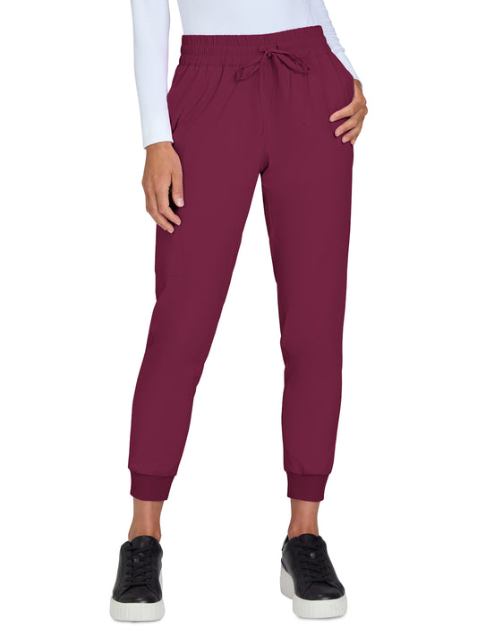 Women's 5-Pocket Stretch Jogger Gemma Pant - 741 - Wine