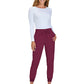 Women's 5-Pocket Stretch Jogger Gemma Pant - 741 - Wine