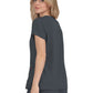 Women's 3-Pocket Snap-Button Placket V-Neck Freesia Top - B101 - Charcoal