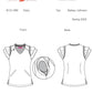 Women's 2-Pocket Ruffle Sleeve and Ruffle Collar Clary Top - B131 - Sky