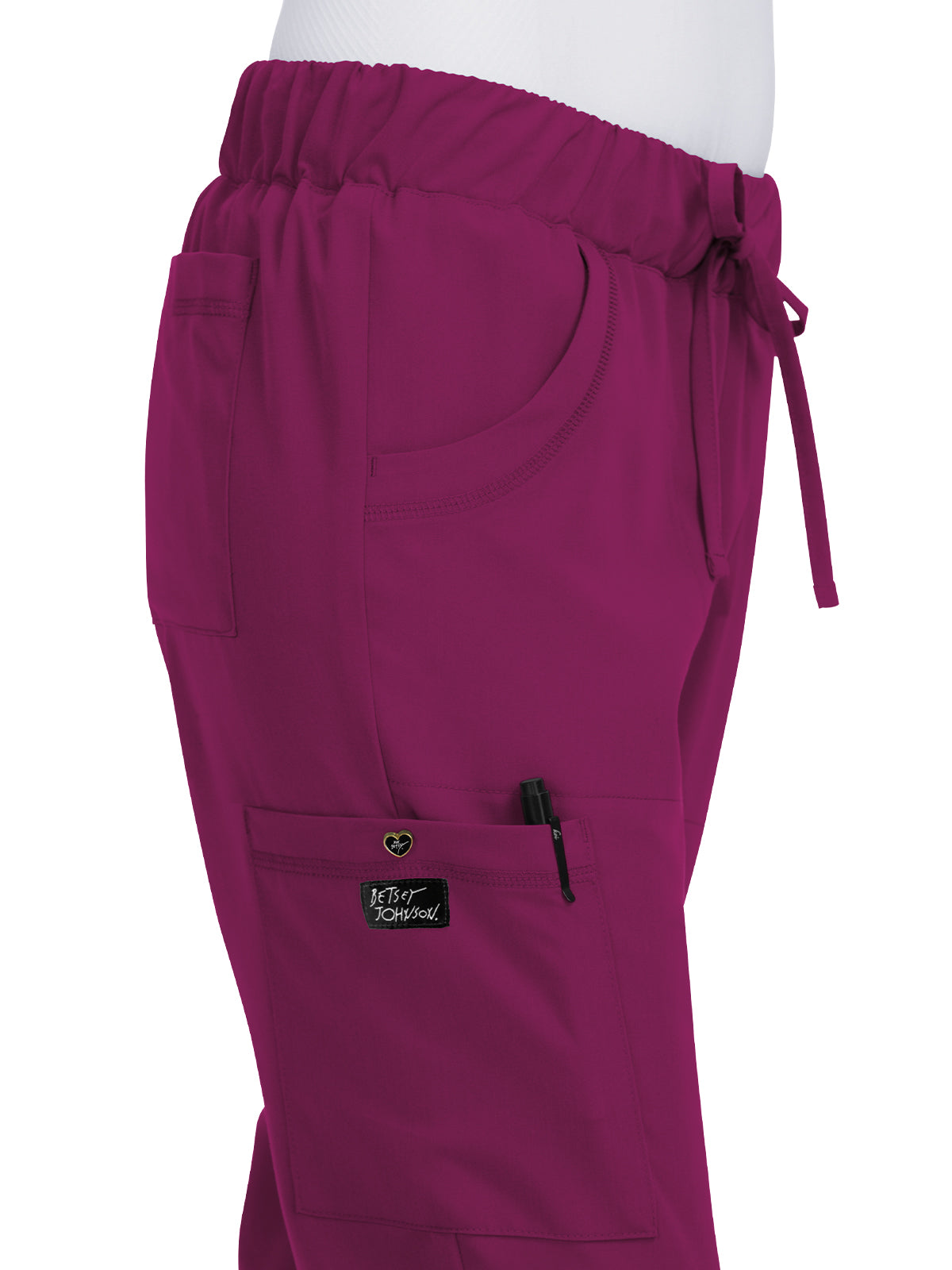 Women's 6-Pocket Slim Fit Buttercup Pant - B700 - Raspberry