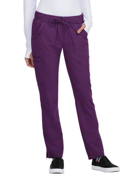 Women's 6-Pocket Slim Fit Buttercup Pant - B700 - Eggplant