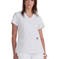 Women's 3-Pocket V-Neck Cardi Top - C101 - White