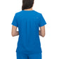 Women's 3-Pocket V-Neck Cardi Top - C101 - Royal Blue