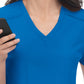 Women's 3-Pocket V-Neck Cardi Top - C101 - Royal Blue