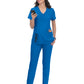 Women's 3-Pocket V-Neck Cardi Top - C101 - Royal Blue