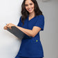 Women's 3-Pocket V-Neck Cardi Top - C101 - Galaxy