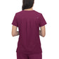 Women's 3-Pocket V-Neck Cardi Top - C101 - Wine