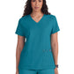 Women's 3-Pocket V-Neck Cardi Top - C101 - Teal