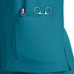Women's 3-Pocket V-Neck Cardi Top - C101 - Teal