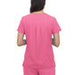Women's 3-Pocket V-Neck Cardi Top - C101 - Carnation