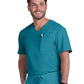 Men's Chest Pocket V-Neck Arthro Top - C650 - Teal