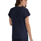 Women's Zipper Neck Ecstatic Top - S100 - Navy