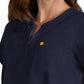 Women's Zipper Neck Ecstatic Top - S100 - Navy
