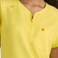Women's Zipper Neck Ecstatic Top - S100 - Loving Yellow