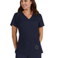 Women's 3-Pocket V-Neck Blissful Top - S101 - Navy