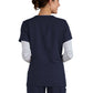 Women's 3-Pocket V-Neck Blissful Top - S101 - Navy