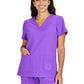 Women's 3-Pocket V-Neck Blissful Top - S101 - Purple Punch