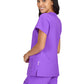 Women's 3-Pocket V-Neck Blissful Top - S101 - Purple Punch