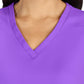Women's 3-Pocket V-Neck Blissful Top - S101 - Purple Punch