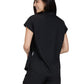Women's 1-Pocket Split Neck Dolman Sleeve Limited Edition Dreamy Top - S105L - Black