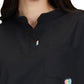 Women's 1-Pocket Split Neck Dolman Sleeve Limited Edition Dreamy Top - S105L - Black