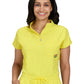 Women's 1-Pocket Split Neck Dolman Sleeve Limited Edition Dreamy Top - S105L - Loving Yellow