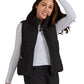 Women's Contrast Lining Delighted Vest - S400 - Black