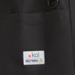 Interior Zipper Pocket Smiley Everyday Tote Bag - SA188 - Black