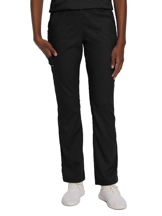 Women's 5-Pocket Straight Leg Cargo Pant - 2042 - Black