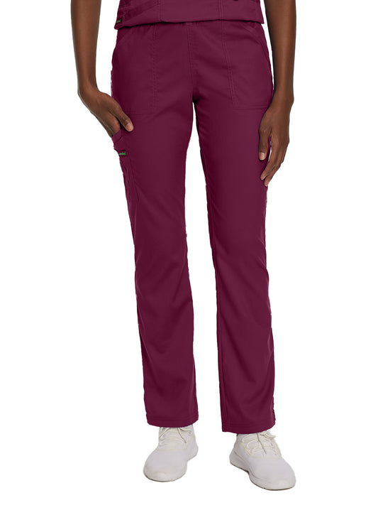Women's 5-Pocket Straight Leg Cargo Pant - 2042 - Wine