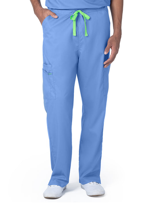 Unisex 6-Pocket Straight Leg Cargo Pant - 2104 - Ceil
