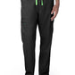 Unisex 6-Pocket Straight Leg Cargo Pant - 2104 - Black