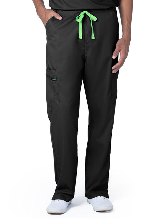 Unisex 6-Pocket Straight Leg Cargo Pant - 2104 - Black