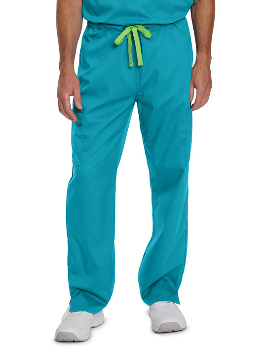 Unisex 6-Pocket Straight Leg Cargo Pant - 2104 - Teal