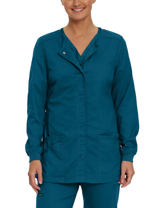 Women's Snap Front Jacket - 3038 - Caribbean