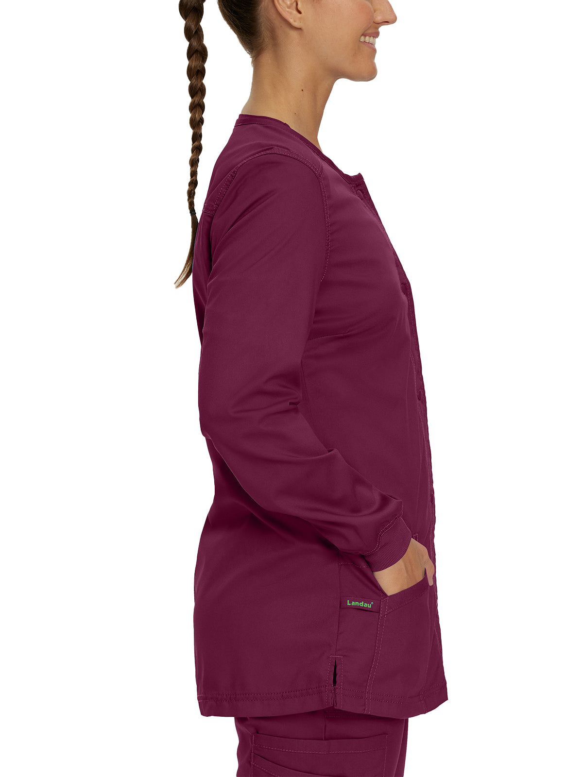 Women's Snap Front Jacket - 3038 - Wine
