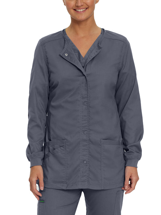 Women's Snap Front Jacket - 3038 - Steel
