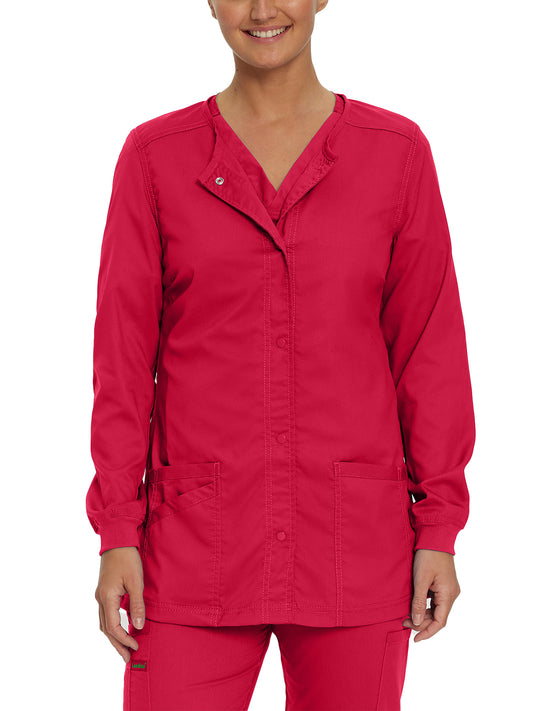 Women's Snap Front Jacket - 3038 - True Red