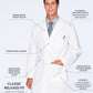 Men's Five-Pocket Poly/Cotton 37" Full-Length Lab Coat - 3124WWVC - White - WWVC