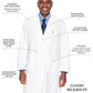 Men's Three-Pocket 100% Cotton 43.5" Full-Length Lab Coat - 3138 - White