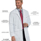 Men's Three-Pocket 35.5" Mid-Length Lab Coat - 3148 - White