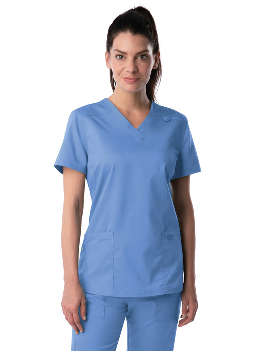 Women's 3-Pocket Fade Resistant V-Neck Top - 4160 - Ceil
