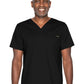 Unisex 2-Pocket Tuckable V-Neck Top - 4259 - Black