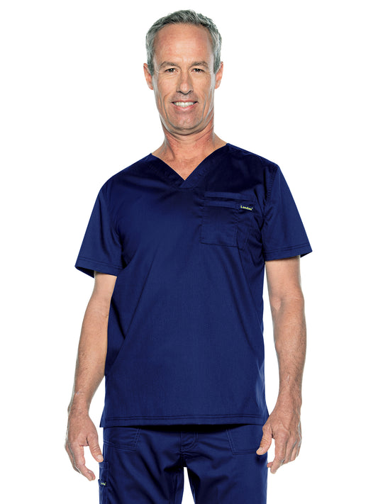 Unisex 2-Pocket Tuckable V-Neck Top - 4259 - True Navy