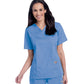 Women's 3-Pocket Clean Back V-Neck Top - 70221 - Ceil Blue
